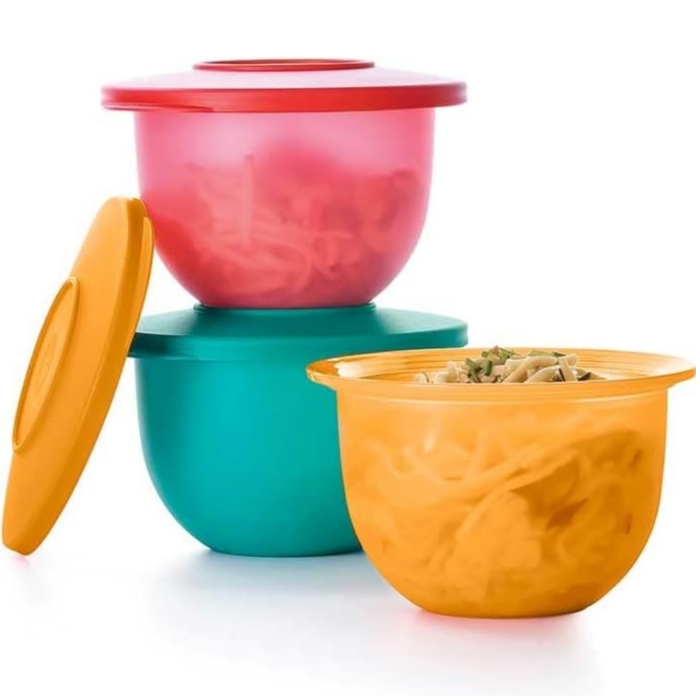 Tupperware Retired Impressions Mini Bowl Set